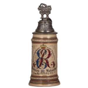 Regimental stein, .5L, Eisenbahn Regt. Nr. 3, Berlin.