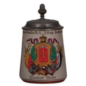 Regimental stein, Telegraphen Bataillon Nr. 4, Karlsruhe.