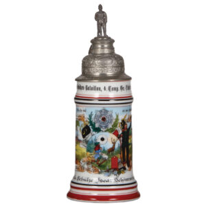 Regimental stein, .5L, Garde Schützen Bataillon, Gr. Lichterfelde.