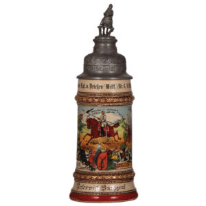Regimental stein, .5L, Kürassier Regt. Nr. 4, Münster.