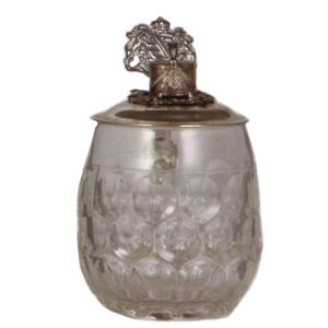Regimental stein, .3L, glass, Husaren Regt. Nr. 19, Grimma.