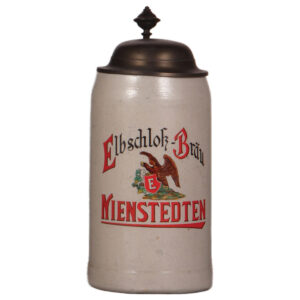 Stoneware stein, 1.0L, Elbschloss-Bräu Nienstedten.
