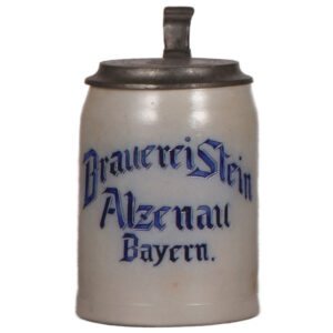 Brewery stein, stoneware, .4L, Brauerei Stein Alzenau Bayern.