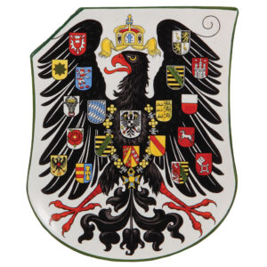 Mettlach plaque, 1290/3225, Prussian Eagle.