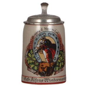 Third Reich stein, .5L, Lehrgang d. Heeres Lehrschmiede, München, 1940.