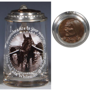 Glass stein, .5L, Cowboy Club München 1913.