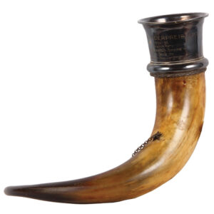 Hanging Drinking horn, 24.0" long.