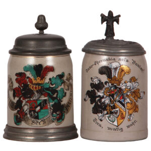 Student steins, two, stoneware, .5L.