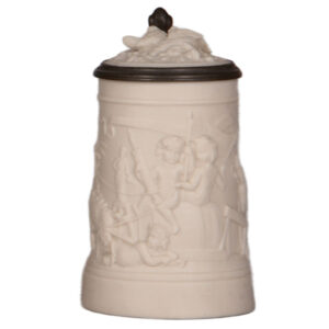 Mettlach stein, .5L, 783, parian, relief.