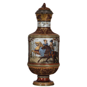 Mettlach stein, 4.5L, 18.2" ht., 1690.