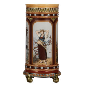 Mettlach vase, 13.1" ht., 1462.