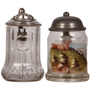 Gambrinus & Heidelberg glass steins.