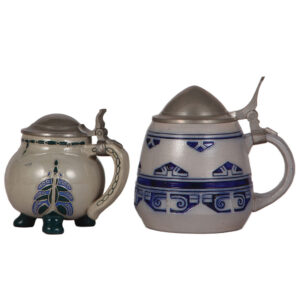 Two Art Nouveau steins.