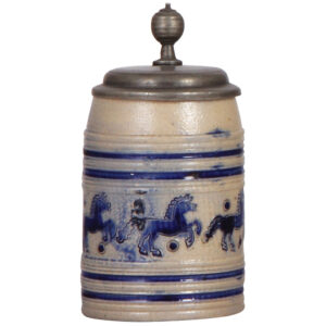 Westerwälder Walzenkrug, 6.2'' ht., late 1700s.