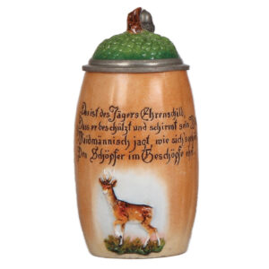 Character stein, .5L, by E. Bohne Söhne, Acorn with Stag.