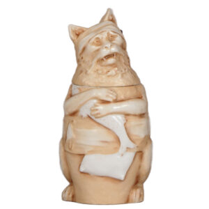 Character stein, .5L, by Bauer, Cat with Fish.