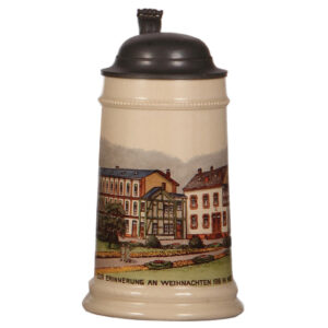 Mettlach stein, .5L, 2271, Zur Erinnerung an Weihnachten 1916 in Mettlach.