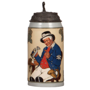 Mettlach stein, 1.0L, 3085, Postman.