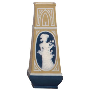 Mettlach vase, 7.7" ht., 3264A.