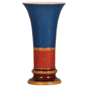 Mettlach vase, 10.4" ht., 2857.