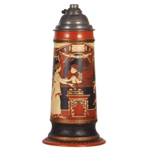 Mettlach stein, 3.0L, 2193, by H. Schlitt.