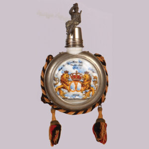 Regimental flask, .25L, porcelain, Inft. Regt. Nr. 29, Trier, Bäcker Abth.