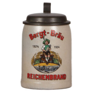 Stoneware stein, .5L, Bergt-Bräu, Reichenbrand.