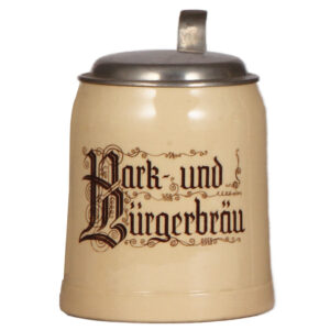 Mettlach stein, .5L, Park und Bürgerbräu.