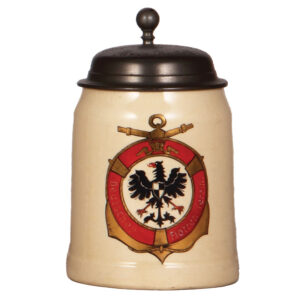 Mettlach stein, .5L, 1526, Deutscher Flotten-Verein.