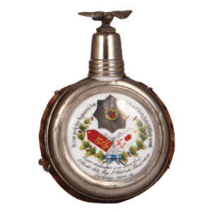 Regimental flask, .25L, 45. Feld Artl. & 9. Battr. Lehr Regt. d. Feld Artl. Schießschule.
