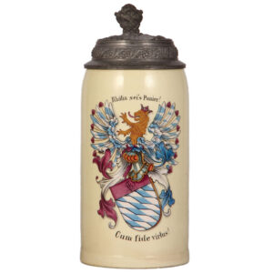 Student Association pottery stein, 1.0L, Rhätia sei's Panier!
