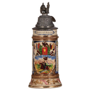 Regimental stein, .5L, Feld. Artl. Regt. No. 67.