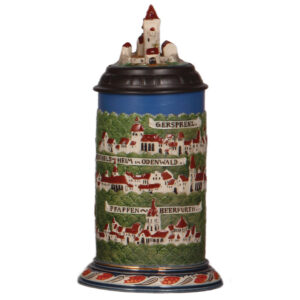 Mettlach stein, .5L, 2829, decorated relief, Rodenstein.